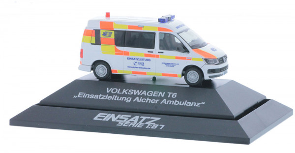 Rietze 53703 - Volkswagen T6 Einsatzleitung Aicher Ambulanz