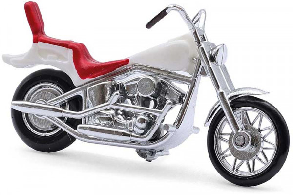Busch 40154 - US Motorrad, Weiß