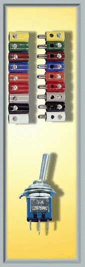 Viessmann 6870 - 10 Querlochstecker gelb