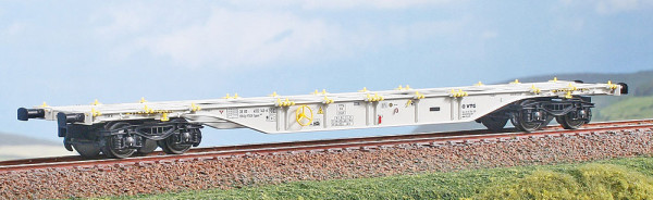 XT-Train XT-2361002 - FS Containertragwagen Sgns hellgrau Ep.6, ohne Ladung