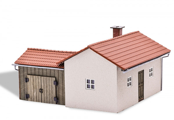 Busch 1898 - Werkstatt mit Schuppen H0