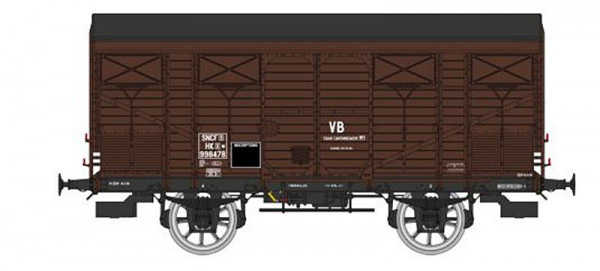 REE WB-741 - SNCF gedeckter Güterwagen 20T braun HKx Ep.3, "VB"