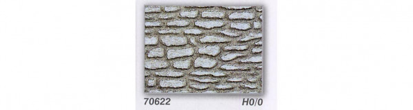 Heki 70622 - Bruchstein-Mauerwerk 25x50cm, 2 Stück, Heki-Dur