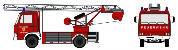 Loewe 4117 - Iveco Magirus "Zeta" 90M5 - DL18 Feuerwehr Abenberg