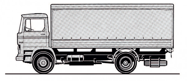 Preiser 31320 - Lastkraftwagen Mercedes-Benz LP 1113, Bausatz