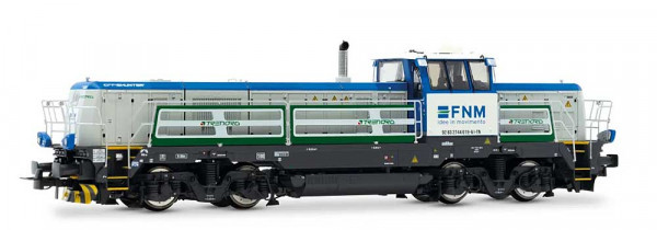 Rivarossi HR2924S - FNM / Trenord Diesellok EffiShunter 1000 grau/blau/grün Ep.6 DCC + Sound