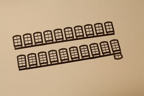 Auhagen 80204 - Fenster braun