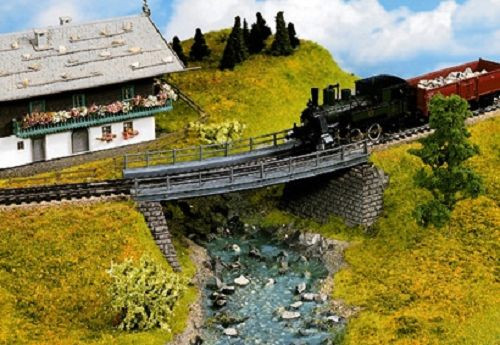 Noch 21350 - Brücken-Fahrbahn gebogen, steckbar, 18 cm lang