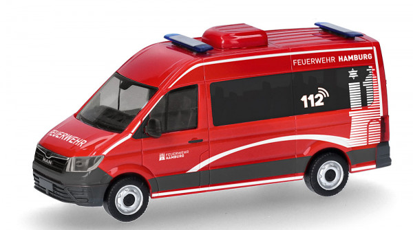 Herpa 099325 - MAN TGE Bus Hochdach "Feuerwehr Hamburg"