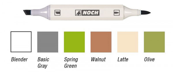 Noch 61159 - Patina-Marker für die Landschaft 6 Marker
