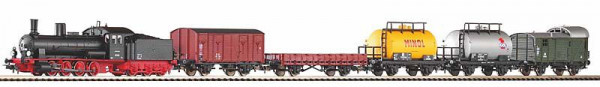 Piko 57123 - Start Set DR Güterzug Dampflok G7.1 + 5 Güterwagen Ep.3, mit Bettungsgleis
