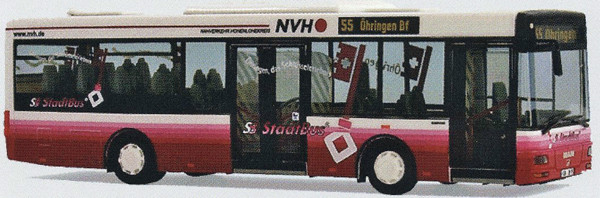 VK 09241 - MAN NM 223.2 Midi, NVH Hohenlohekreis, Wagen 95, 55 Öhringen Bf.