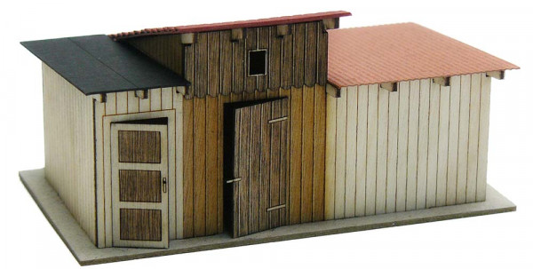 Igra 161003 - Dreiergruppe der Schuppen von Mala Hrastice