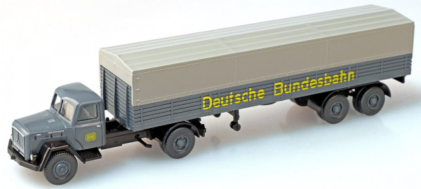 PMS 251261 - Set Bahn auf der Straße Nr. 1 Magirus-Deutz Eckhauber Pritschensattelzug DB - Deutsche