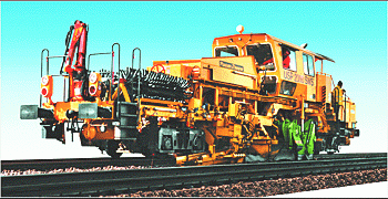 Kibri 16060 - Plasser & Theurer Schotterverteil- u. Profiliermaschine USP2000SWS