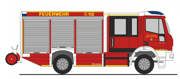 Rietze 68164 - Magirus HLF Team Cab FW Friedrichsthal
