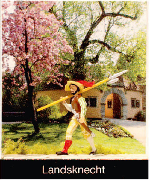 Preiser 99508 - Landsknecht mit Hellebarde