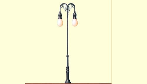 Brawa 84036 - LED Platzleuchte doppelt Stecksockel Höhe 100 mm