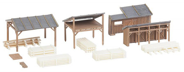 Faller 232373 - Holzlagerschuppen, Lasercut