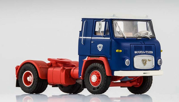 VK 76014 - Scania LB 7635 Sattelzugmaschine blau-rot, verlängerte Kabine mit Eckfenster