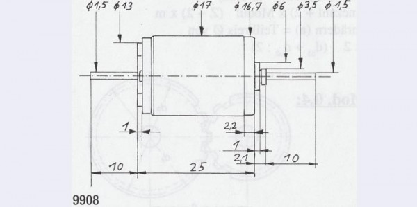 Weinert 9908 - Faulhaber Motor 1724 gewuchtet