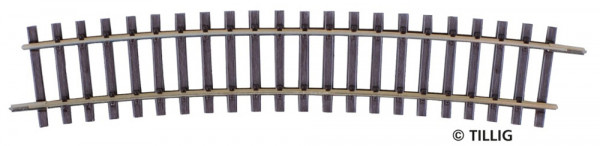 Tillig 82123 - Gebogenes Gleis R 600 mm/15,0°