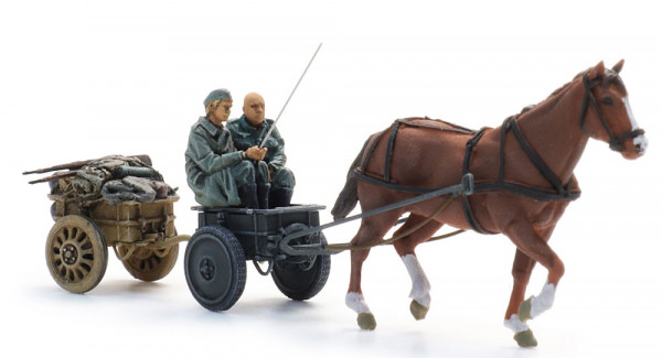 Artitec 6870736 - WM Infanteriekarren mit Pferd + 2 Figuren