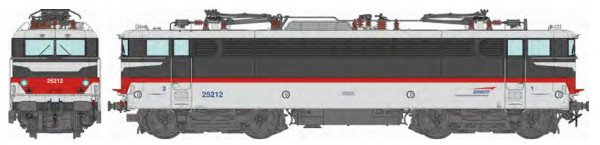 REE MB-255SAC - SNCF Ellok Reihe BB 25212 RENNES, Multiservice Lackierung Ep.5, AC-digital + Sound