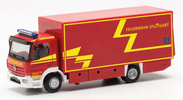 Herpa 097277 - Mercedes-Benz Atego `13 Koffer-LKW "Branddirektion Stuttgart"
