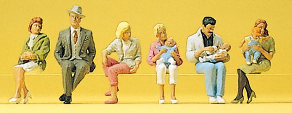 Preiser 10332 - Sitzende Personen 6 teilig