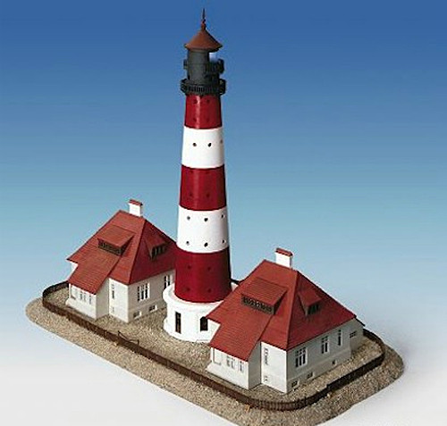 Kibri 37300 - Leuchtturm ´Westerheversand" mit Dienstwohngebäude
