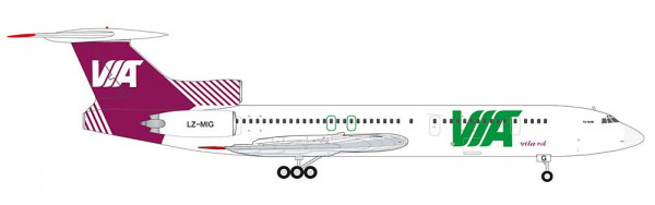 Herpa 573214 - Air Via Tupolev TU-154M