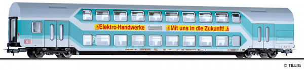 Tillig 73821 - DB AG Doppelstockwagen 2. Klasse DBz751 Regiofarbgebung mintgrün/grau Ep. 5