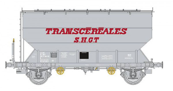 REE WB-889 - SNCF Getreidwagen 2-achsig Ep.4-5, Transcerales "SHGT"