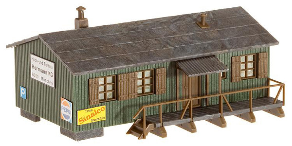 Faller 130947 - Baracke patiniertes Modell