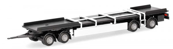 Herpa 085953 - Teileservice Fahrgestell 4achs Hänger Schweden, (2 Stück)
