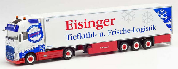 Herpa 313025 - Volvo FH Gl. XL Kühlkoffer-Sattelzug „Eisinger Kühltransporte“