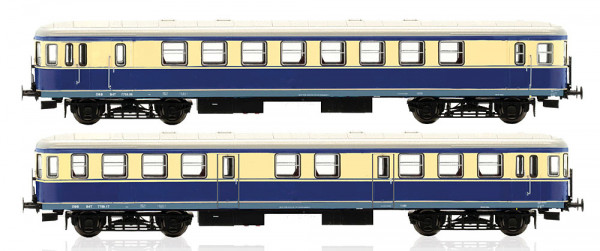 Jägerndorfer JC13300 - ÖBB Triebwagen Rh 7758 2-teilig saphirblau/beige Ep.3-4 - Set 3, AC-digital