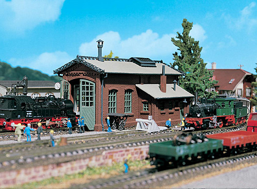 Vollmer 47607 - Lokschuppen 1-ständig 130x87x76 mm