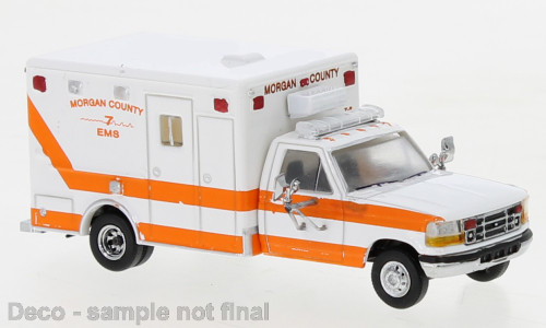 PCX870363 - Ford F-350 Horton Ambulance weiss, orange, 1997, Morgan County,