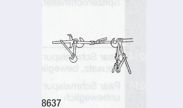 Weinert 8637 - Doppelhakenk. mont.,abgefedert