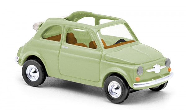 Busch 48781 - Fiat 500 Cabrio grün