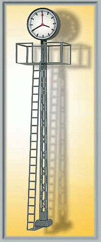 Viessmann 5082 - Beleuchtete Bahnhofsuhr auf Gittermast, Höhe: 110 mm