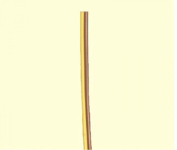 Brawa 32422 - Doppellitze 0,25mm² 25m Spule gelb/braun