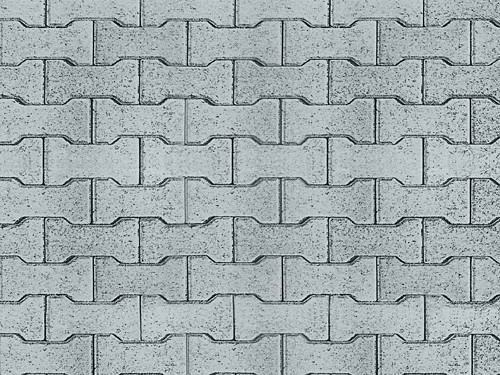 Vollmer 46054 - H0 Straßenplatte Zement-Knochensteine aus Karton, 25 x 12,5 cm, 10 Stück