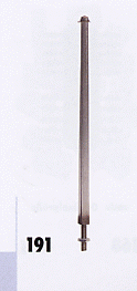 Sommerfeldt 191 - ÖBB Mast ohne Ausleger 100mm hoch, Alu
