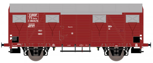 Exacttrain 20957 - FS.Gs EUROP mit aluminium Luftklappen Nr. F 1169071 Epoche III