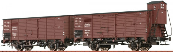 Brawa 49878 - DRG Set 2-teilig gedeckter Güterwagen G München Ep.2