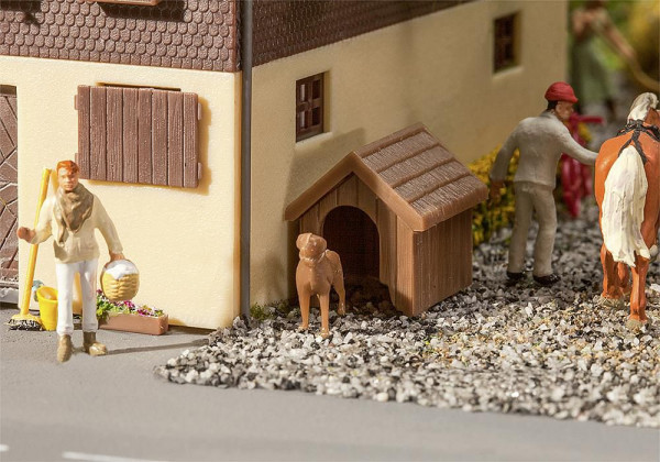 Faller 180939 - Hundehütte mit Hund