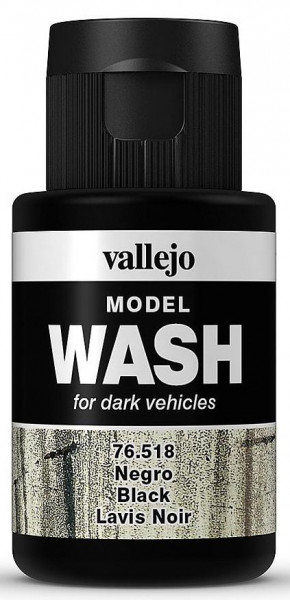 Vallejo 776518 - Wash-Colour Farbe, schwarz, 35 ml
